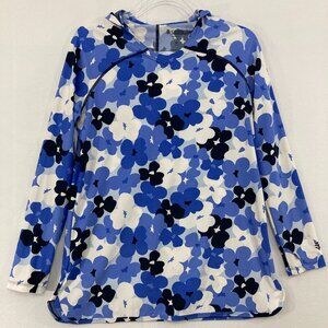 Coolibar Youth Top size XL‎ Floral Hoodie UPF 50 Seacoast Cover-up Active
